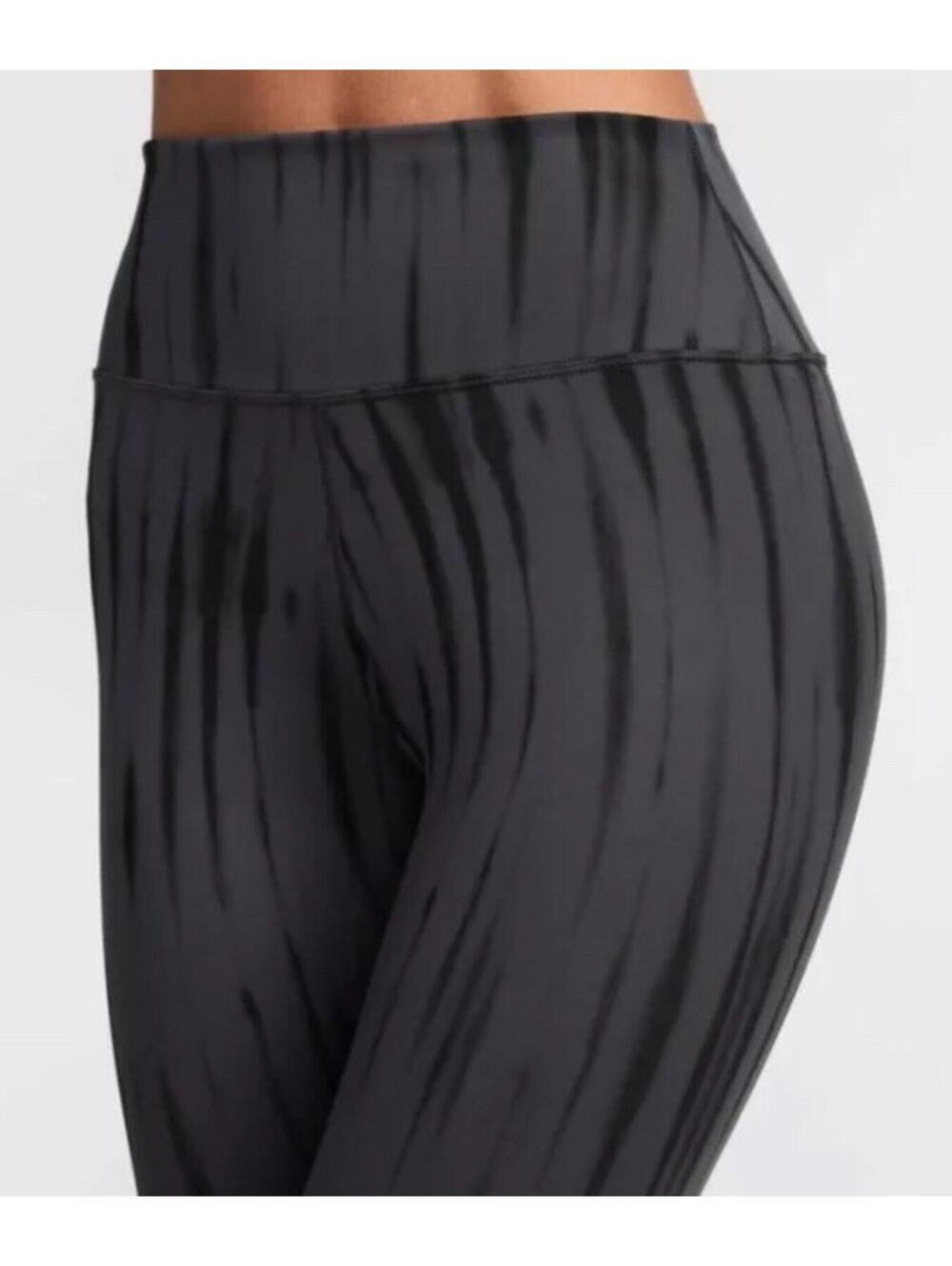 $70 Nike One Women Iron Grey Printed H-W 7/8 Ankle Leggings FZ7272-060 Size XL